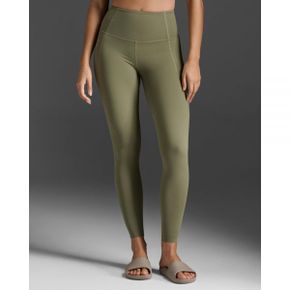 5022434 2XU Form Soft Touch Hi-Rise Compression Tights - Hunter Green