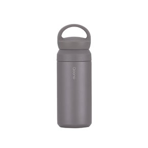 Qoono 2in1 휴대용 텀블러 350ml (웜그레이)