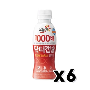 요플레 닥터캡슐 1000배 플레인 요구르트 130ml x 6개