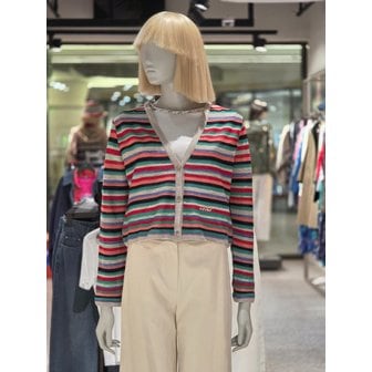 베네통 [파주점] 스트라이프 린넨 브이넥 가디건 BAKCA2631-MU