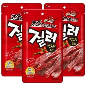  샘표 질러 크레이지 핫 육포 30g x 10개