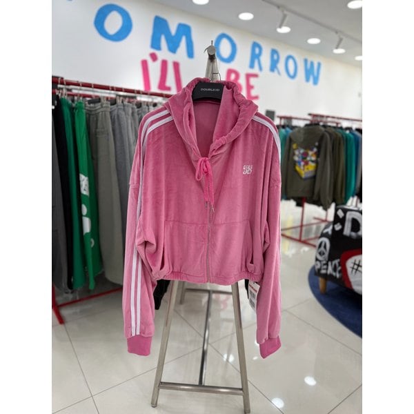 [여주점] 벨벳크롭집업후드,JEZZ40A01