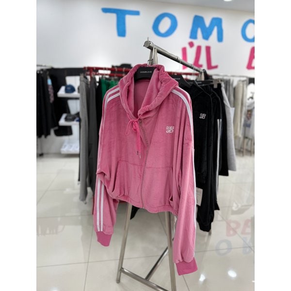 [여주점] 벨벳크롭집업후드,JEZZ40A01