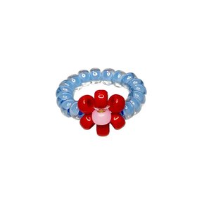 Red Bell Bold Beads Ring 비즈반지