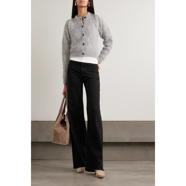 라이라 하이웨이스트 와이드 진 블랙 46376663163025410