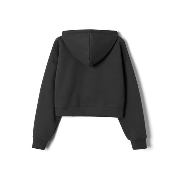여성 크롭 후드 집업 (BLACK) (HBALT52)
