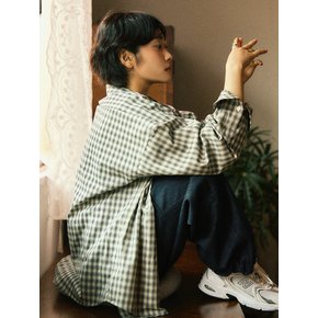 City Window and Grunge Plaid Check Shirt S149