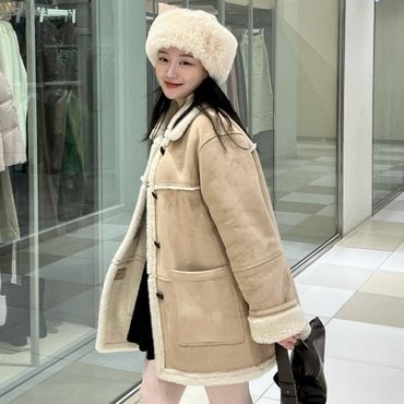 틸아이다이 [11차-12/30예약배송]Wool shearing collar suede mustang coat_Beige