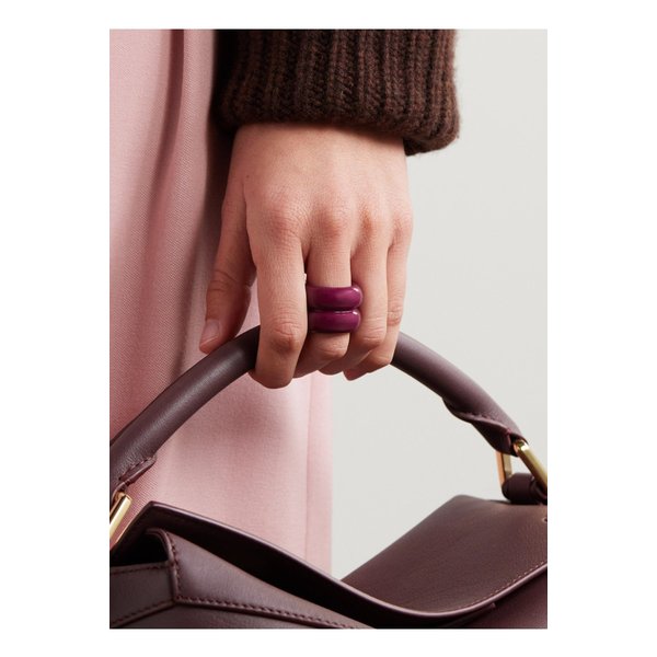 언커먼 매터스 브레브 코팅 우드 링 버건디 1647597348679343