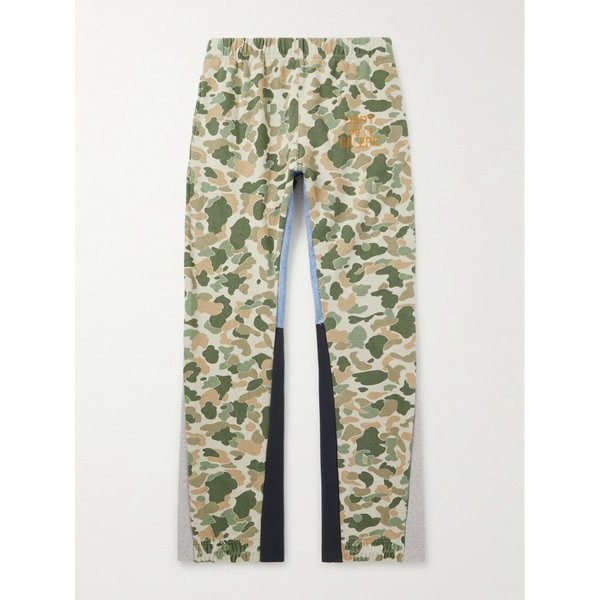 플레어 패치워크 카모플라주 로고 코튼 저지 스웨트팬츠 46376663162903349