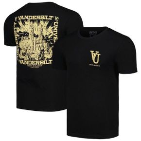 4804023 Uscape Apparel Mens Black Vanderbilt Commodores 150th Anniversary T-Shirt