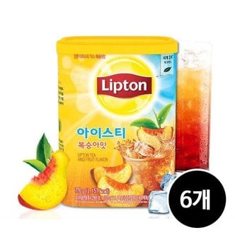 립톤 아이스티 분말 복숭아맛, 770g, 6개