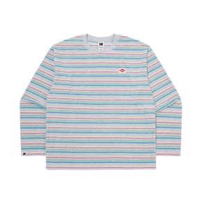 [공식](정상가 : 129,000원) 스트라이프 테리 긴팔 티셔츠 LIGHT GREY