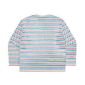 [공식](정상가 : 129,000원) 스트라이프 테리 긴팔 티셔츠 LIGHT GREY