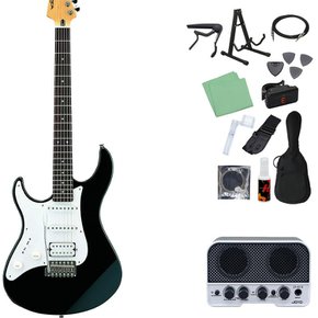 YAMAHA PACIFICA112JL [Bluetooth BL(블랙) 일렉트릭 기타 초보자 14점 세트 탑재 미니 앰프