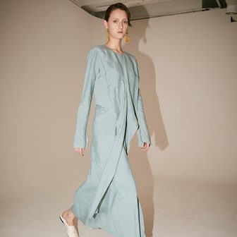 뮤제 [Signature] ROBE Drape Dress_Classic Mint