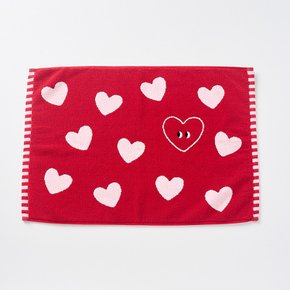 아이팝 하트 타월발매트 RED 45X65cm