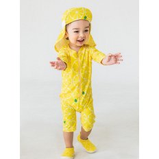 요바프 아기수영복 베이비 유아래쉬가드 일체형/ 레몬 (롱슬리브)
