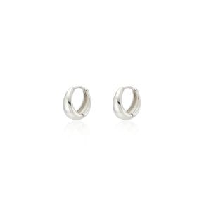 [Silver 925] Water Drop One-touch Earrings (L)