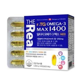 더리얼 알티지 오메가3 맥스 1400mg x 60캡슐 (S50562823)