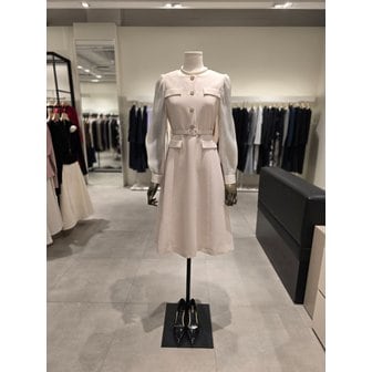 지고트 [파주점] 타이 시스루 슬리브 플레어 원피스 JS4B0OP801