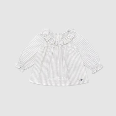 슈슈앤크라 mini 브리첼 블라우스 ㅡ 블루
