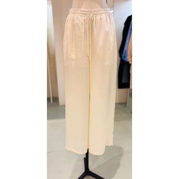 ZOOC 여름 새틴 밴딩 와이트 팬츠 Z252MSA015