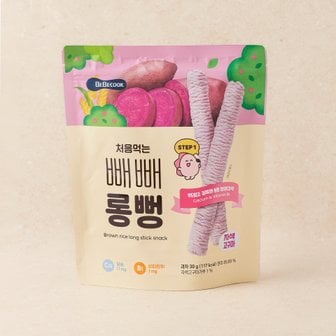 베베쿡 처음먹는 빼빼롱뻥 자색고구마 30g