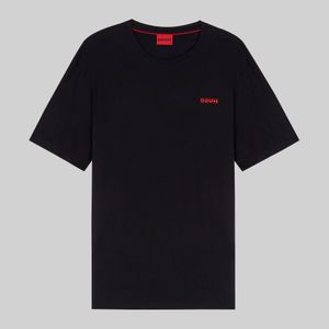 휴고 [30프로 할인][FA] 레귤러핏 로고 반팔 티셔츠 블랙(50378595001)
