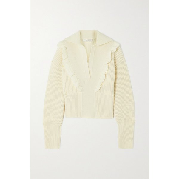 러플 리브 울 스웨터 43769801095793538