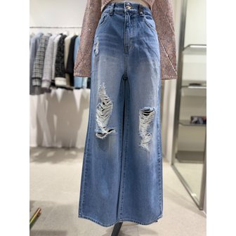 에고이스트 [여주점] 디스트로이드 와이드 데님 팬츠 ES2ODP531