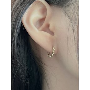 14k chain one touch earring