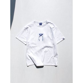 Ribbon Logo Tee White