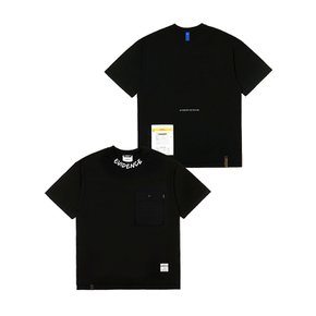 23 EVIDENCE OVERSIZED T-SHIRTS BLACK