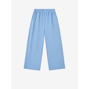 Washed vacation linen pants_sky blue