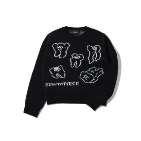 TEETH KNIT SWEATER (BLACK)