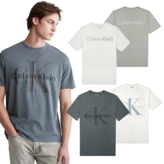 Calvin Klein CK 로고 남녀공용 릴렉스핏 크루넥 반팔 티셔츠 4종 택1 (40LM836/40LM837)