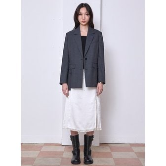 구호 플러스 Signature Semi Overfit Jacket  Ash (KE5811M014)