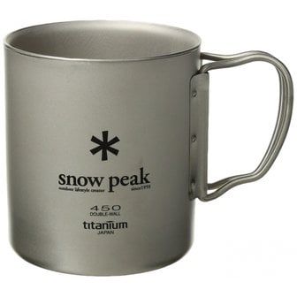  스노우 피크 (snow peak) 티타늄 더블 머그 450 [용량 450ml] MG-053R