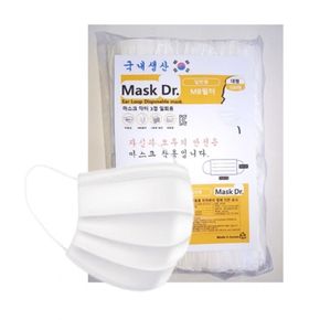 MASK Dr 일반형 대형 백색마스크 100매입