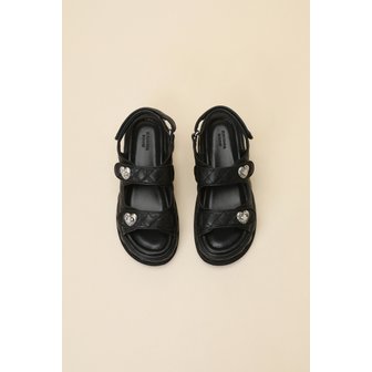슈콤마보니 Cle sandal(black) DG2AM24015BLK