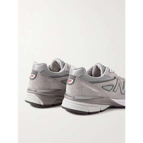 [해외배송] NEW BALANCE 990V4 스웨이드 & 메쉬 스니커즈 U990GR4 B0081086052