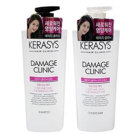 케라시스 데미지 클리닉 샴푸 TJ 린스 샤워 목욕 컨디셔너 600ml