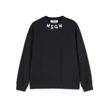 MSGM 엠에스지엠 브러쉬드 로고 맨투맨 3540MM116 237799 99 긴팔 티셔츠