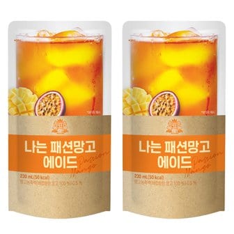  태웅 나는 패션망고에이드 230ml x 20개 파우치 망고음료 편의점음료