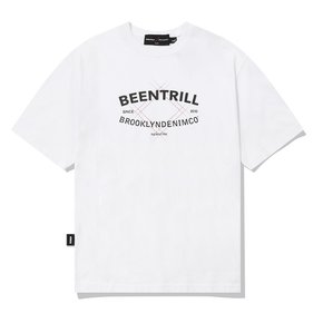 [BEENTRILL X BROOKLYNDENIM] 아치로고 컴포트핏 반팔 티셔츠 BA242TS029_WH