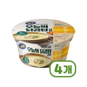 NEW 오늘의닭곰탕 컵라면 큰컵사발면 111g x 4개