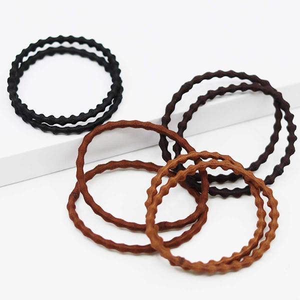 [올리브크라운]미디움 엠보 머리끈 8P