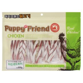 PF 치킨 간식 강아지 사사미 치킨 샌드위치 300g