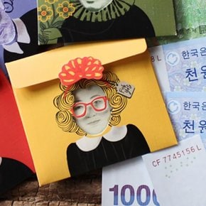 디자인 문구 방긋 미니 돈봉투 신사임당